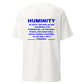 HUMINITY Shirt Blue logo - Unisex